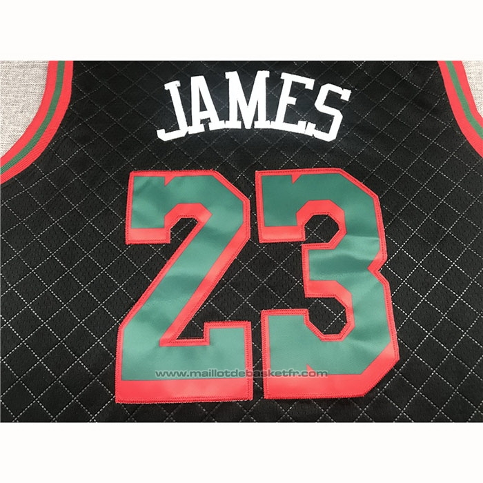Maillot Los Angeles Lakers LeBron James #23 Mitchell & Ness 2018-19 Noir